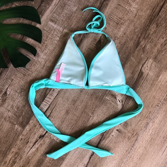 Victoria’s Secret Spearmint Halter Bikini Top XS - Picture 3 of 5